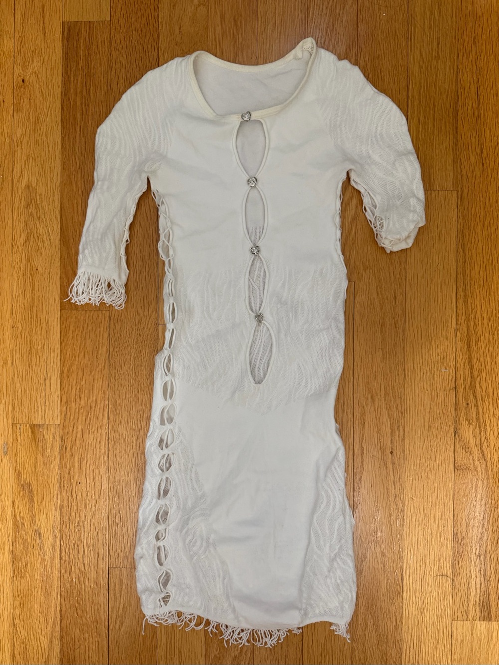 POSTER GIRL White Cutout Mini Dress - Picture 2 of 3
